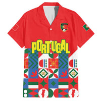 Portugal Football Hawaiian Shirt Patchwork National Flag Design - Wonder Print Shop