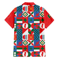 Portugal Football Hawaiian Shirt Patchwork National Flag Design - Wonder Print Shop