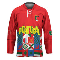 Portugal Football Hockey Jersey Patchwork National Flag Design - Wonder Print Shop