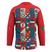 Portugal Football Hockey Jersey Patchwork National Flag Design - Wonder Print Shop