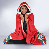 Portugal Football Hooded Blanket Patchwork National Flag Design - Wonder Print Shop