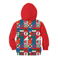 Portugal Football Kid Hoodie Patchwork National Flag Design - Wonder Print Shop