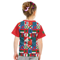 Portugal Football Kid T Shirt Patchwork National Flag Design - Wonder Print Shop