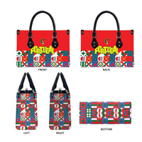 Portugal Football Leather Bag Patchwork National Flag Design - Wonder Print Shop