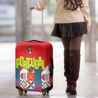 Portugal Football Luggage Cover Patchwork National Flag Design - Wonder Print Shop