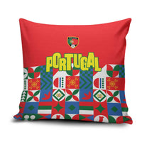 Portugal Football Pillow Cover Patchwork National Flag Design - Wonder Print Shop