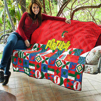 Portugal Football Quilt Patchwork National Flag Design - Wonder Print Shop