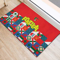 Portugal Football Rubber Doormat Patchwork National Flag Design - Wonder Print Shop