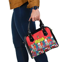 Portugal Football Shoulder Handbag Patchwork National Flag Design - Wonder Print Shop