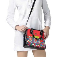 Portugal Football Shoulder Handbag Patchwork National Flag Design - Wonder Print Shop