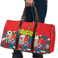 Portugal Football Travel Bag Patchwork National Flag Design - Wonder Print Shop