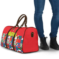 Portugal Football Travel Bag Patchwork National Flag Design - Wonder Print Shop