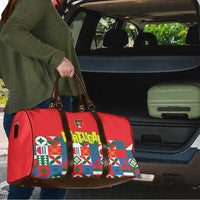 Portugal Football Travel Bag Patchwork National Flag Design - Wonder Print Shop