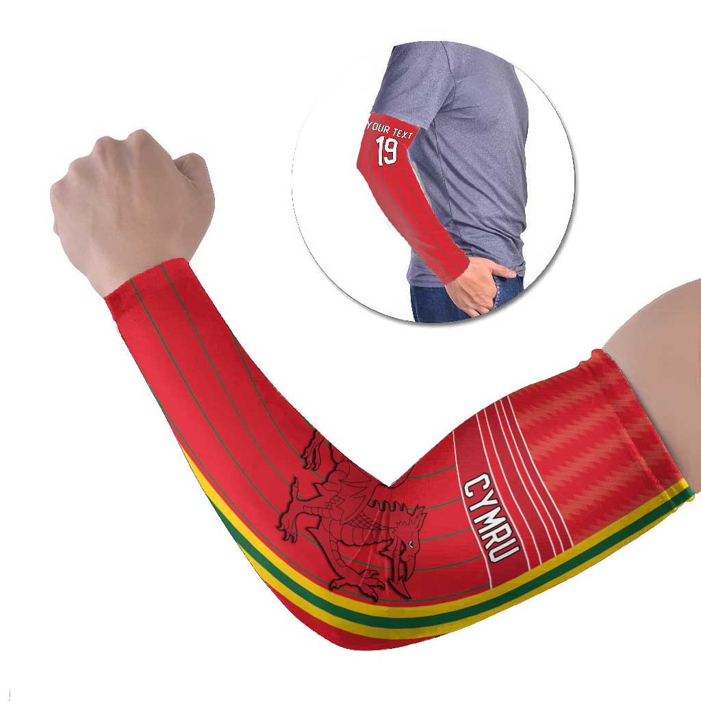 Custom World Football 2026 Wales Arm Sleeves Cymru Together Stronger - Wonder Print Shop