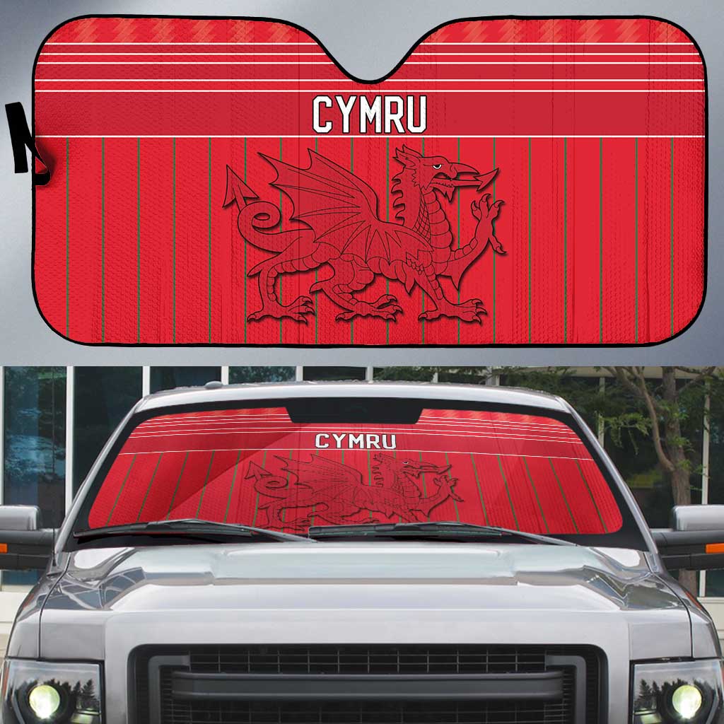 World Football 2026 Wales Auto Sun Shade Cymru Together Stronger - Wonder Print Shop