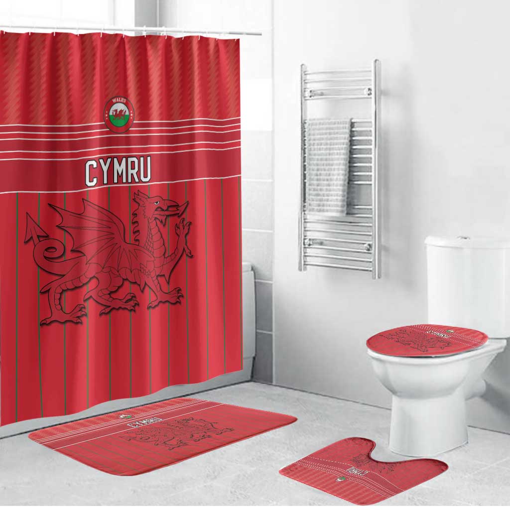 World Football 2026 Wales Bathroom Set Cymru Together Stronger - Wonder Print Shop