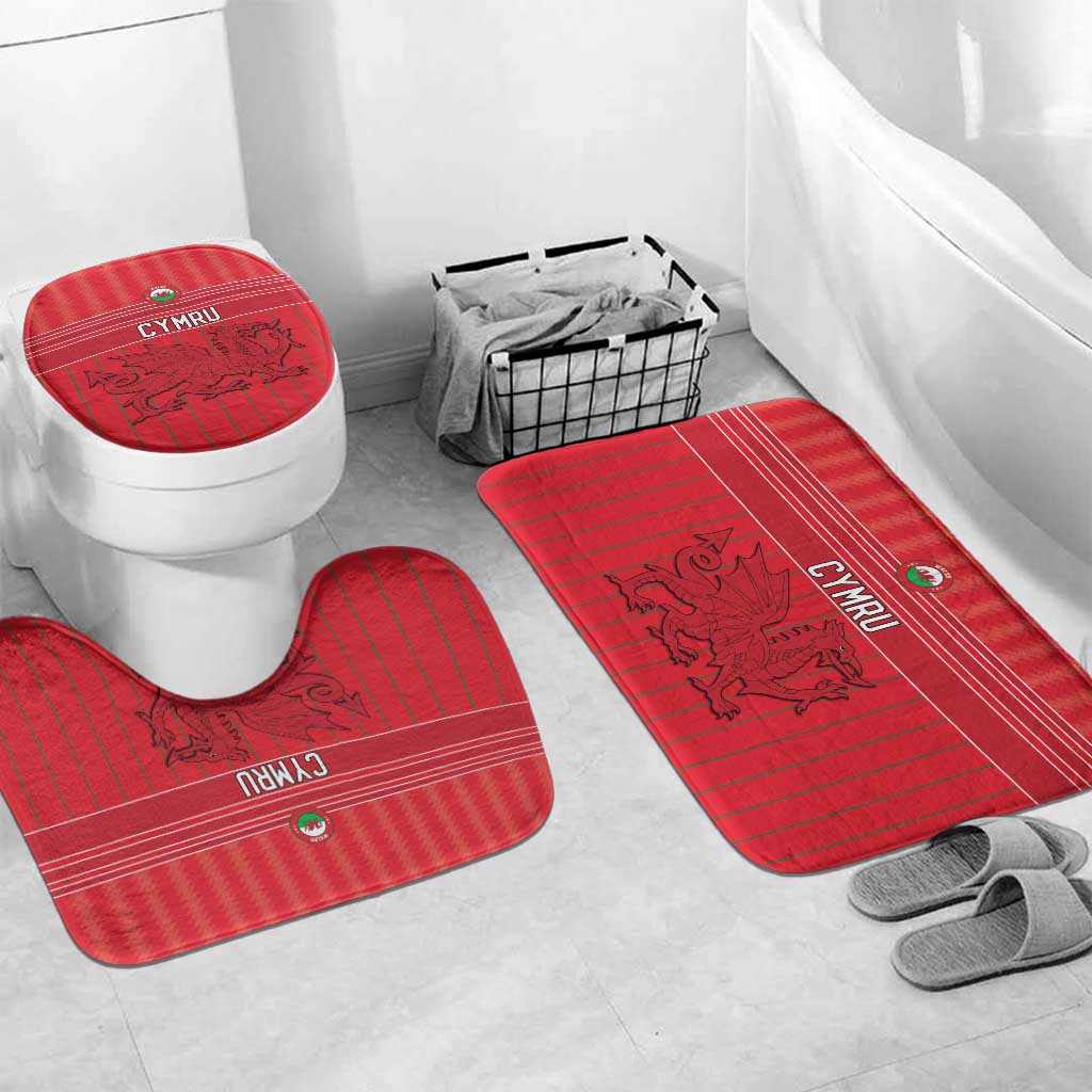 World Football 2026 Wales Bathroom Set Cymru Together Stronger - Wonder Print Shop