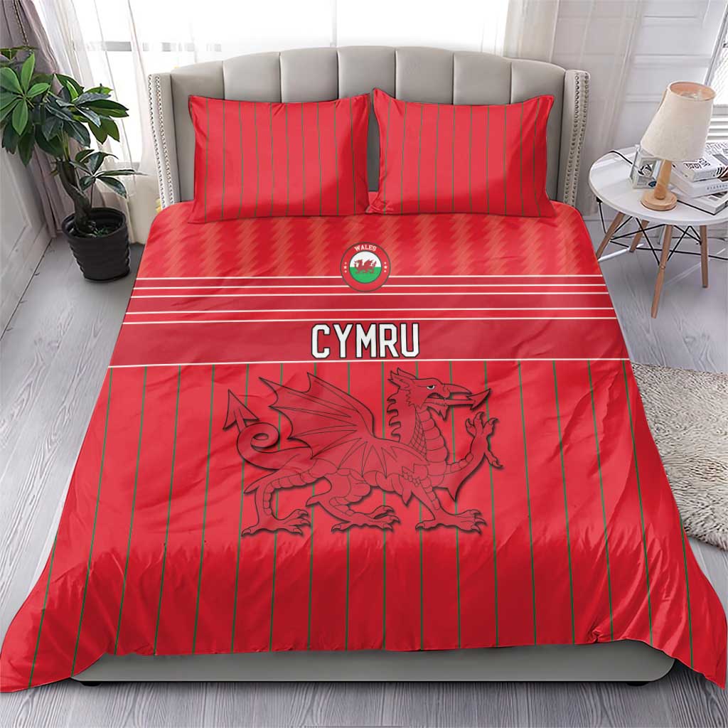World Football 2026 Wales Bedding Set Cymru Together Stronger - Wonder Print Shop