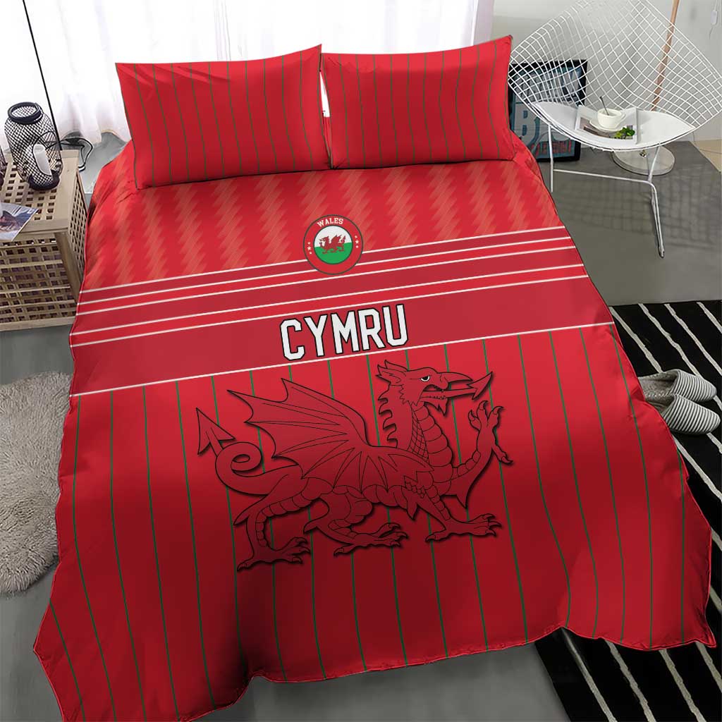 World Football 2026 Wales Bedding Set Cymru Together Stronger - Wonder Print Shop