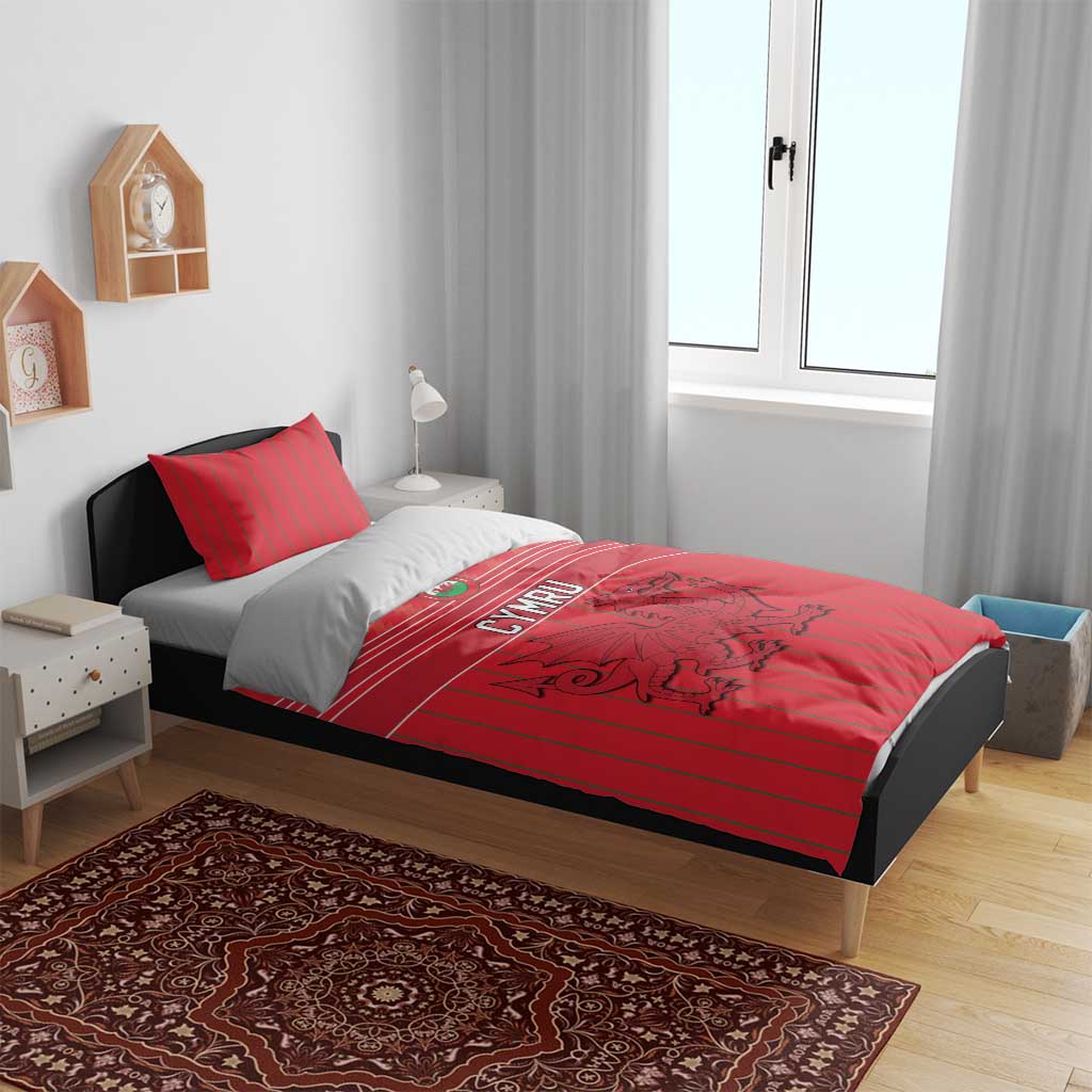 World Football 2026 Wales Bedding Set Cymru Together Stronger - Wonder Print Shop