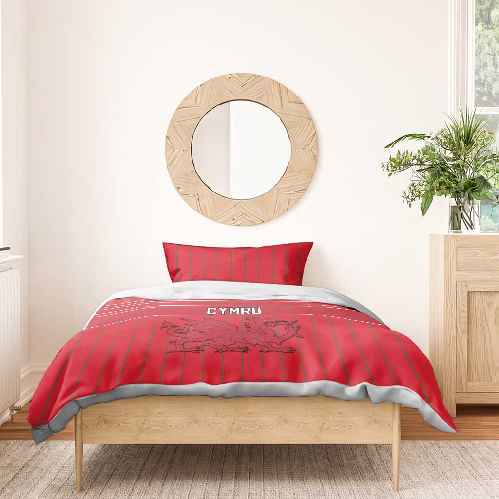 World Football 2026 Wales Bedding Set Cymru Together Stronger - Wonder Print Shop