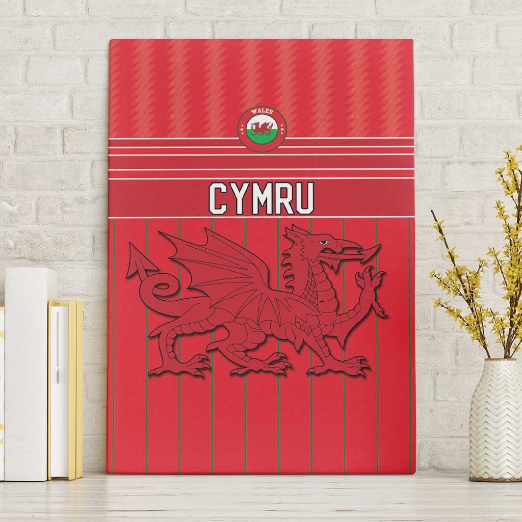 World Football 2026 Wales Canvas Wall Art Cymru Together Stronger - Wonder Print Shop