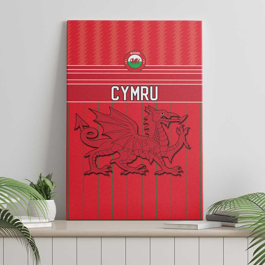 World Football 2026 Wales Canvas Wall Art Cymru Together Stronger - Wonder Print Shop