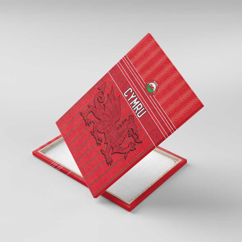 World Football 2026 Wales Canvas Wall Art Cymru Together Stronger - Wonder Print Shop