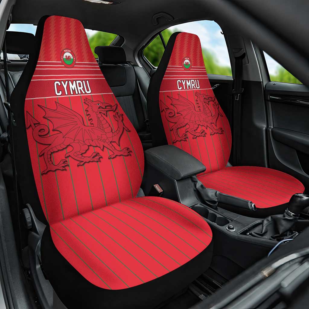 World Football 2026 Wales Car Seat Cover Cymru Together Stronger - Wonder Print Shop