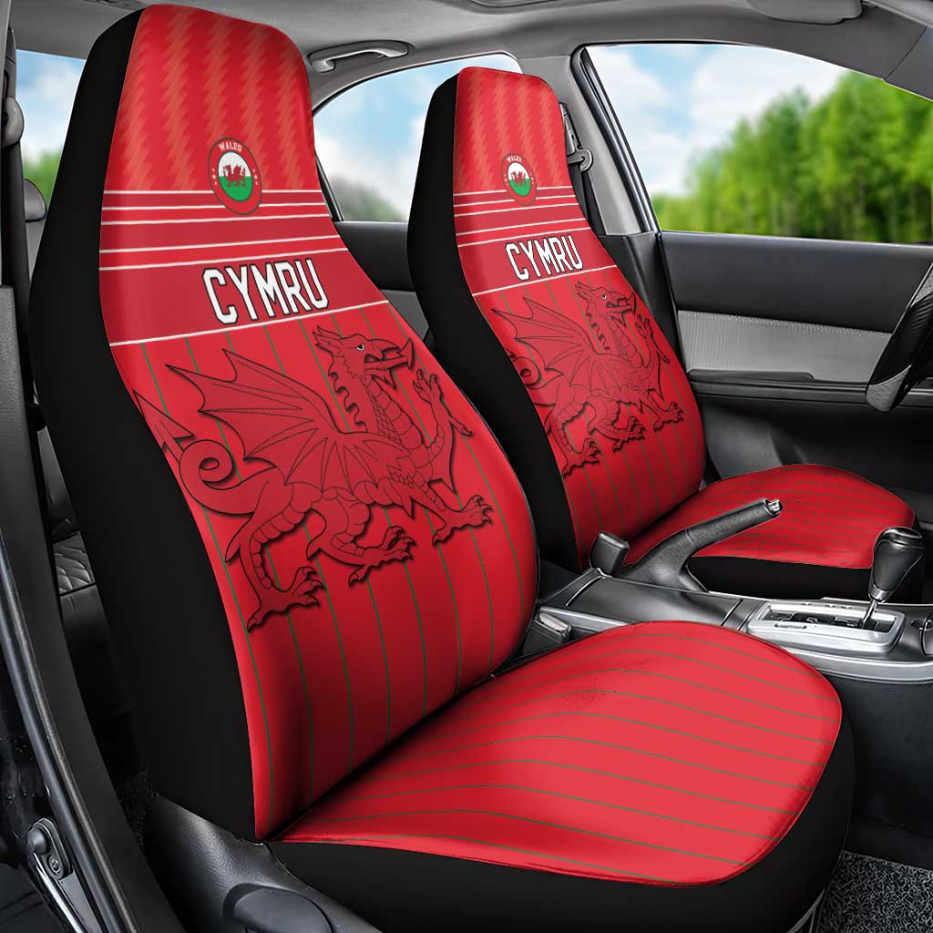 World Football 2026 Wales Car Seat Cover Cymru Together Stronger - Wonder Print Shop