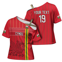 Custom World Football 2026 Wales Cross Shoulder Shirt Cymru Together Stronger - Wonder Print Shop