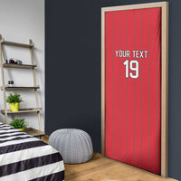 Custom World Football 2026 Wales Door Cover Cymru Together Stronger - Wonder Print Shop