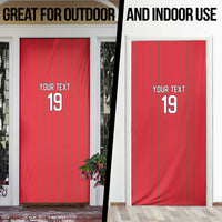 Custom World Football 2026 Wales Door Cover Cymru Together Stronger - Wonder Print Shop