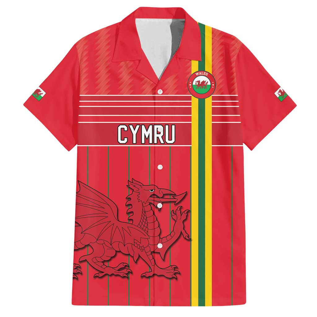 Custom World Football 2026 Wales Family Matching Long Sleeve Bodycon Dress and Hawaiian Shirt Cymru Together Stronger - Wonder Print Shop