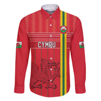 Custom World Football 2026 Wales Family Matching Long Sleeve Bodycon Dress and Hawaiian Shirt Cymru Together Stronger - Wonder Print Shop