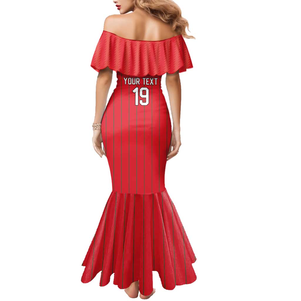 Custom World Football 2026 Wales Family Matching Mermaid Dress and Hawaiian Shirt Cymru Together Stronger - Wonder Print Shop