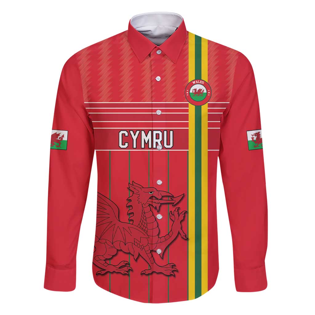 Custom World Football 2026 Wales Family Matching Short Sleeve Bodycon Dress and Hawaiian Shirt Cymru Together Stronger - Wonder Print Shop