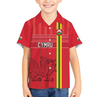 Custom World Football 2026 Wales Family Matching Summer Maxi Dress and Hawaiian Shirt Cymru Together Stronger - Wonder Print Shop