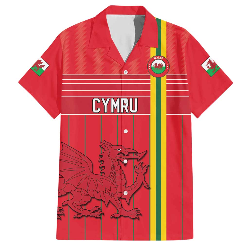 Custom World Football 2026 Wales Hawaiian Shirt Cymru Together Stronger - Wonder Print Shop