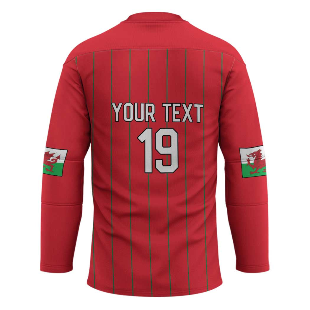 Custom World Football 2026 Wales Hockey Jersey Cymru Together Stronger - Wonder Print Shop