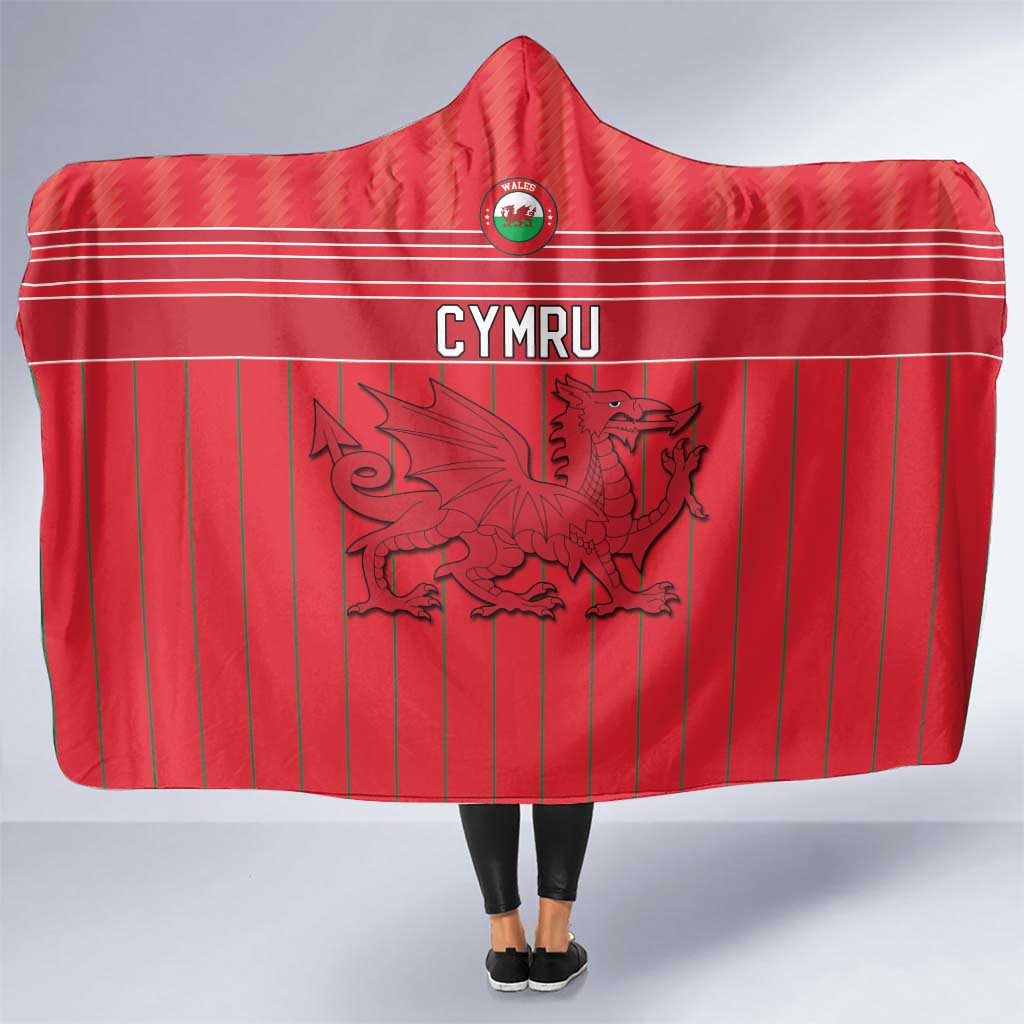 World Football 2026 Wales Hooded Blanket Cymru Together Stronger - Wonder Print Shop