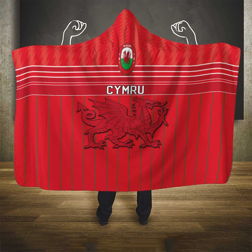 World Football 2026 Wales Hooded Blanket Cymru Together Stronger - Wonder Print Shop