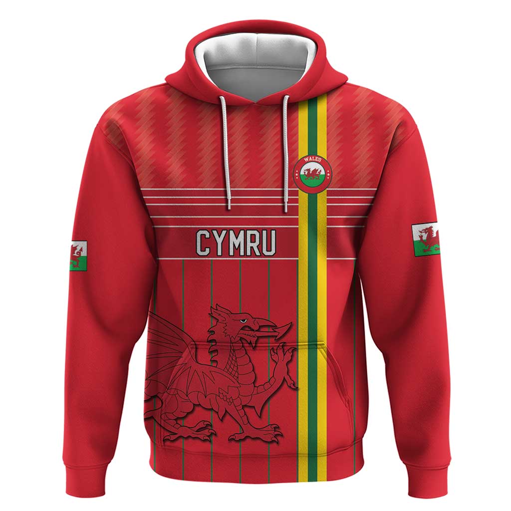 Custom World Football 2026 Wales Hoodie Cymru Together Stronger - Wonder Print Shop