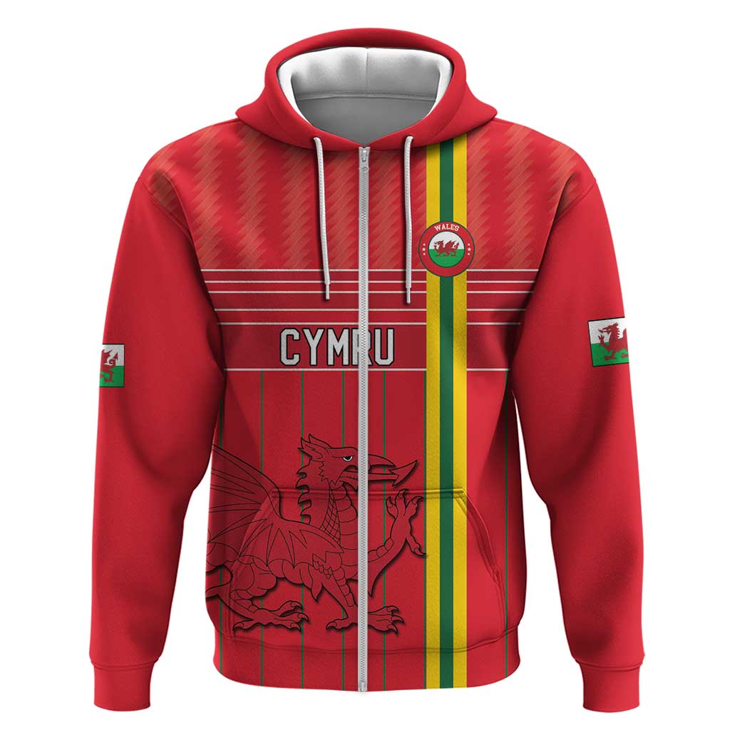 Custom World Football 2026 Wales Hoodie Cymru Together Stronger - Wonder Print Shop