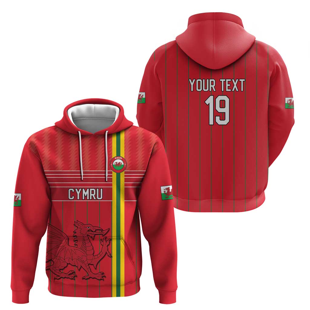 Custom World Football 2026 Wales Hoodie Cymru Together Stronger - Wonder Print Shop