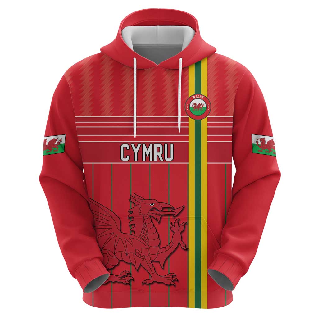 Custom World Football 2026 Wales Hoodie Cymru Together Stronger - Wonder Print Shop