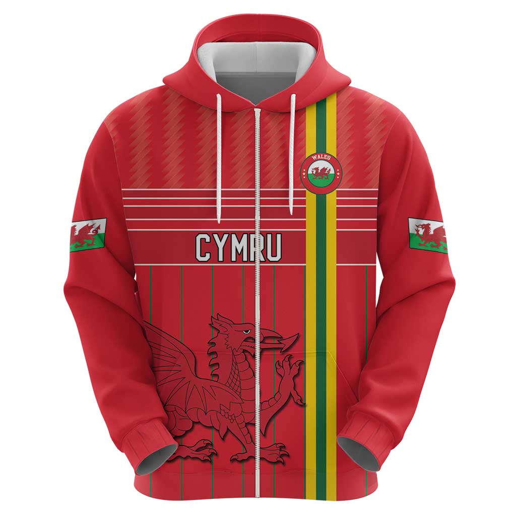 Custom World Football 2026 Wales Hoodie Cymru Together Stronger - Wonder Print Shop