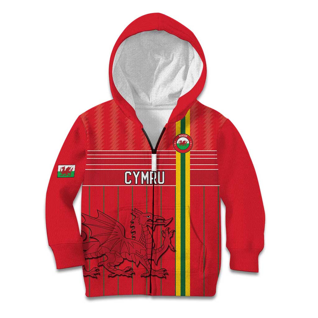 Custom World Football 2026 Wales Kid Hoodie Cymru Together Stronger - Wonder Print Shop