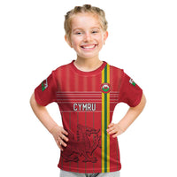 Custom World Football 2026 Wales Kid T Shirt Cymru Together Stronger - Wonder Print Shop