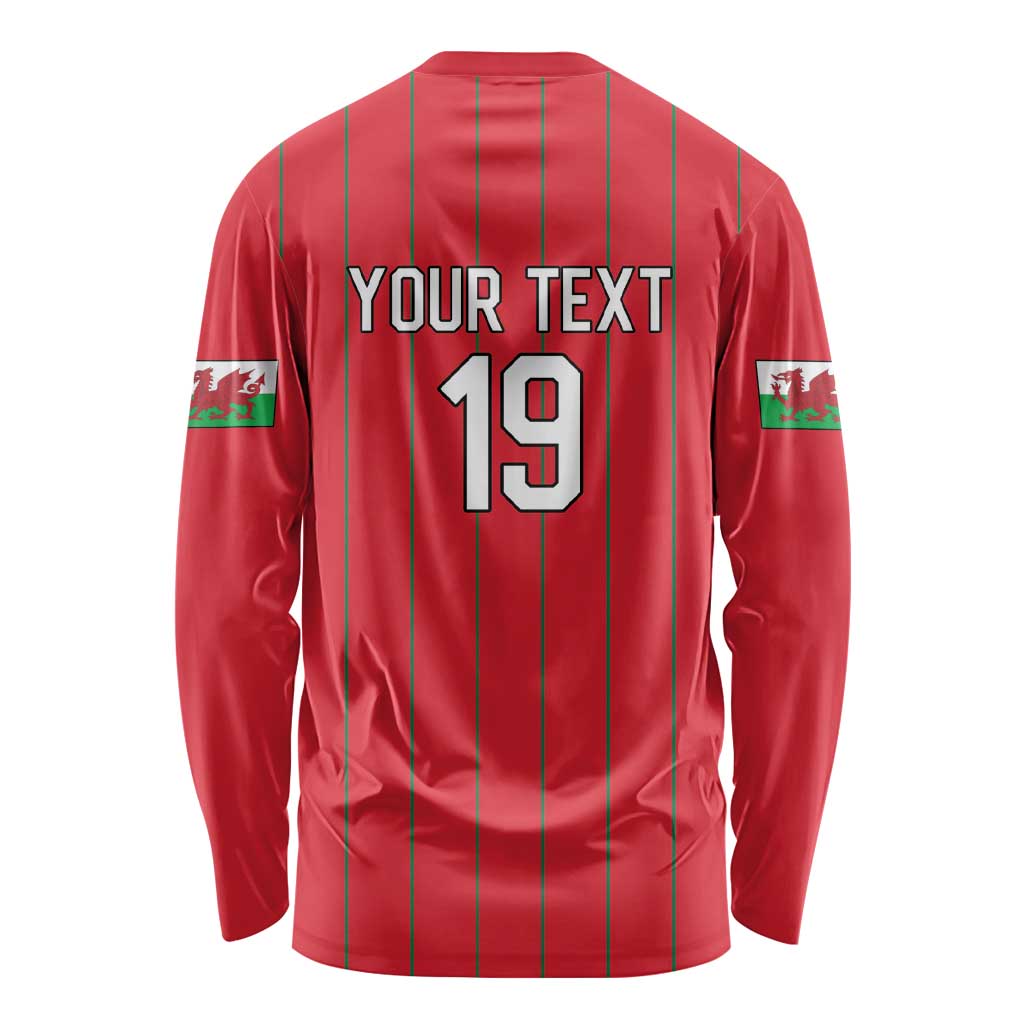 Custom World Football 2026 Wales Long Sleeve Shirt Cymru Together Stronger - Wonder Print Shop